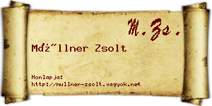 Müllner Zsolt névjegykártya